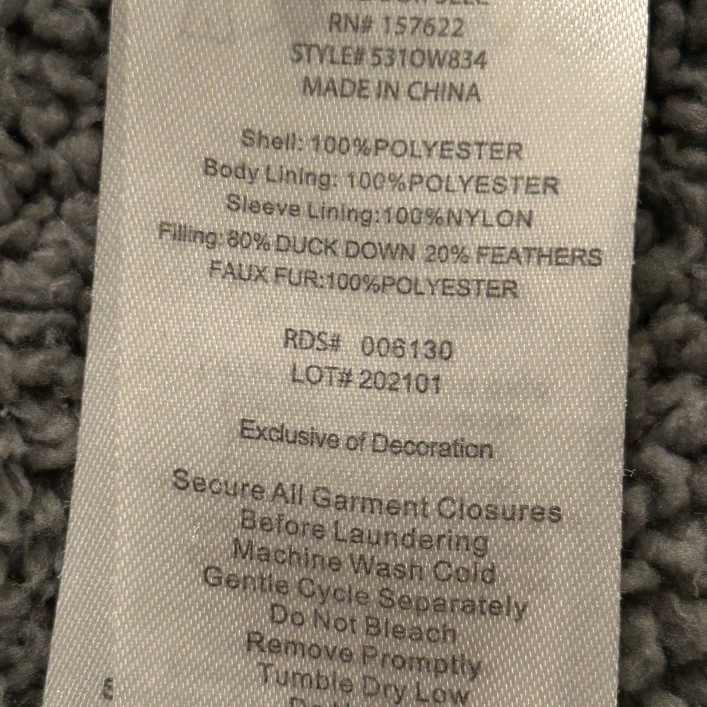 Eddie Bauer Boy Blue and Black down jacket - Picture 3 of 3